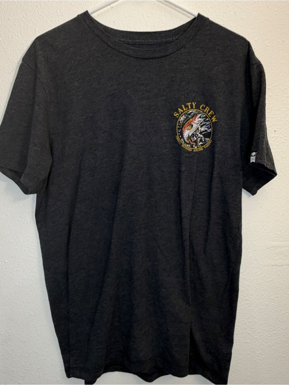 Salty Crew Men’s Rainbow Trout graphic Short Sleeve T-Shirt L